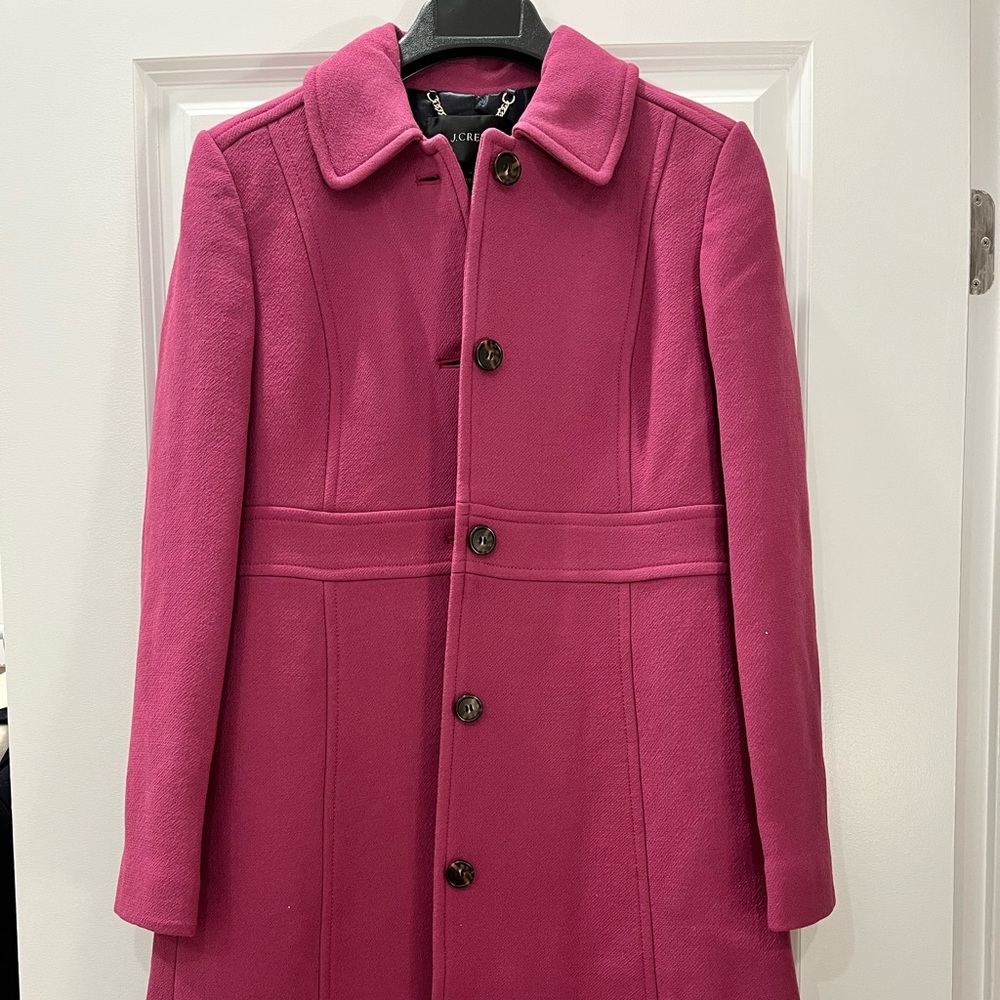 Classic Purple J. Crew Lady Day Coat